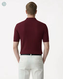 Camisa em Malha Cor Sólida Vermelho | Rest Money™