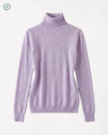Suéter Feminino Gola Alta 100% Caxemira | Rest Money™