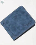 Carteira de Couro Vintage Azul | Rest Money™