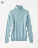 Suéter Feminino Gola Alta 100% Caxemira | Rest Money™