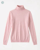 Suéter Feminino Gola Alta 100% Caxemira | Rest Money™