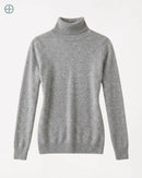 Suéter Feminino Gola Alta 100% Caxemira | Rest Money™