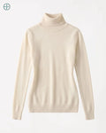 Suéter Feminino Gola Alta 100% Caxemira | Rest Money™