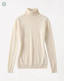 Suéter Feminino Gola Alta 100% Caxemira | Rest Money™