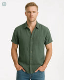 Camisa 100% Linho Manga Curta | Rest Money™