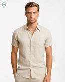 Camisa 100% Linho Manga Curta | Rest Money™