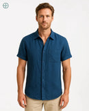 Camisa 100% Linho Manga Curta | Rest Money™
