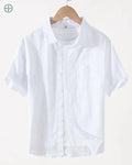 Camisa 100% Linho Manga Curta | Rest Money™