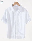 Camisa 100% Linho Manga Curta | Rest Money™