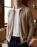 Cardigan Lapela 100% Caxemira Masculino | Rest Money™