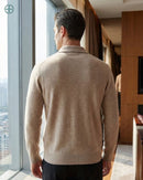 Cardigan Lapela 100% Caxemira Masculino | Rest Money™