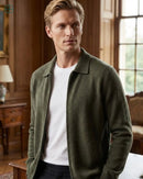 Cardigan Lapela 100% Caxemira Masculino | Rest Money™