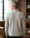 Cardigan Lapela 100% Caxemira Masculino | Rest Money™