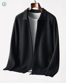 Cardigan Lapela 100% Caxemira Masculino | Rest Money™
