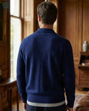 Cardigan Lapela 100% Caxemira Masculino | Rest Money™