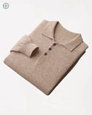 Polo 3 Botões Masculina 100% Caxemira | Rest Money™