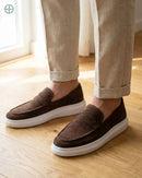 Mocassim Penny Loafer em Camurça | Rest Money™