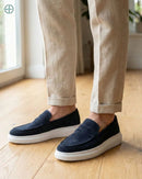 Mocassim Penny Loafer em Camurça | Rest Money™