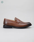 Mocassim Penny Loafer em Couro Liso | Rest Money™