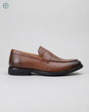 Mocassim Penny Loafer em Couro Liso | Rest Money™