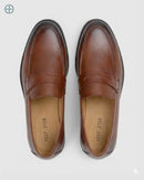 Mocassim Penny Loafer em Couro Liso | Rest Money™