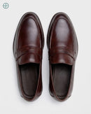 Mocassim Penny Loafer em Couro Liso | Rest Money™