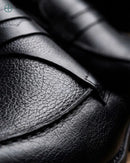 Mocassim Penny Loafer em Couro Liso | Rest Money™