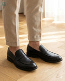 Mocassim Penny Loafer em Couro Liso | Rest Money™