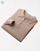 Pulôver Nobre Gola Polo 100% Caxemira | Rest Money™