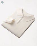Pulôver Nobre Gola Polo 100% Caxemira | Rest Money™