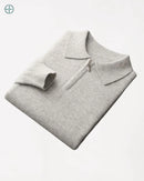 Pulôver Nobre Gola Polo 100% Caxemira | Rest Money™