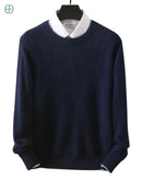 Suéter Masculino Gola Redonda 100% Caxemira | Rest Money™