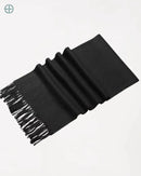 Cachecol Masculino Estilo Caxemira Preto | Rest Money™