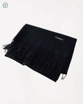 Cachecol Masculino Estilo Caxemira Preto | Rest Money™