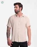 Camisa 100% Viscolinho Masculina Manga Curta | Rest Money™