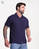 Camisa 100% Viscolinho Masculina Manga Curta | Rest Money™
