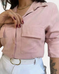 Camisete Feminina Viscolinho Manga Longa | Rest Money™